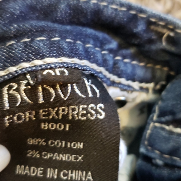 REROCK FOR EXPRESS BOOTCUT DISTRESSED JEAN SZ 2R - Picture 4 of 6